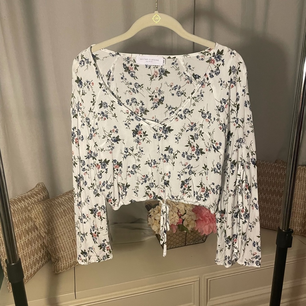 Floral Cropped Blouse